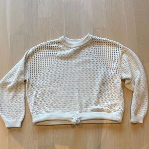 Sweaty Betty Cream Knit Top